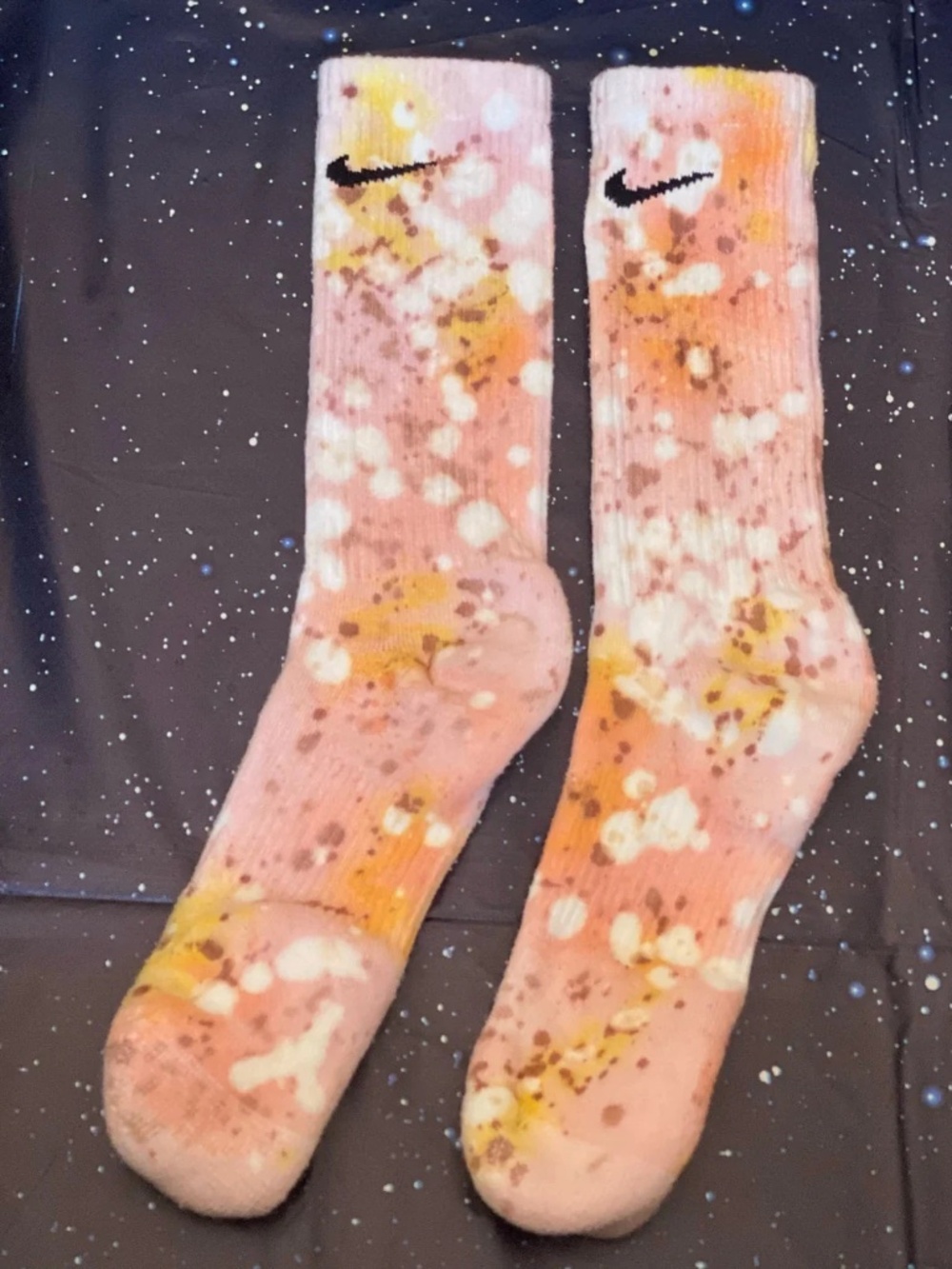 Displacer Beast Tie Dye Crew Socks Adult Large